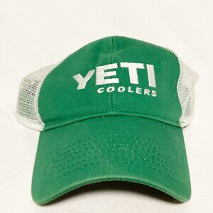 Yeti Coolers Green & White Snapback Trucker Hat